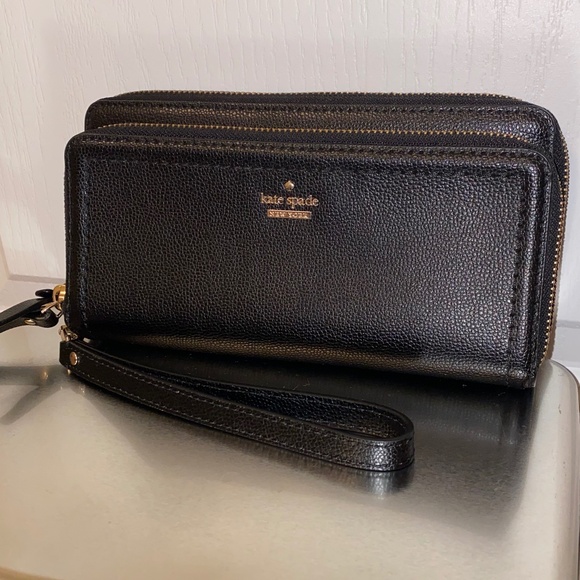Kate Spade Anita Patterson Drive Wallet Black - Picture 1 of 3
